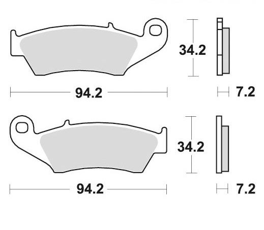 PASTILLAS DE FRENO FA185 (400-37-103202 45105-MY6-405 45105-MY6-415 43082-1)